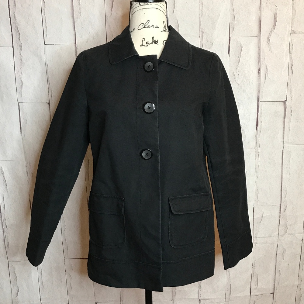 Old Navy Size Small Black Rain Jacket Lightweight Coat Waterproof
